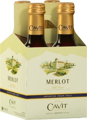 - Bros. Outlet Cavit Merlot Beverage 4pk NV Little